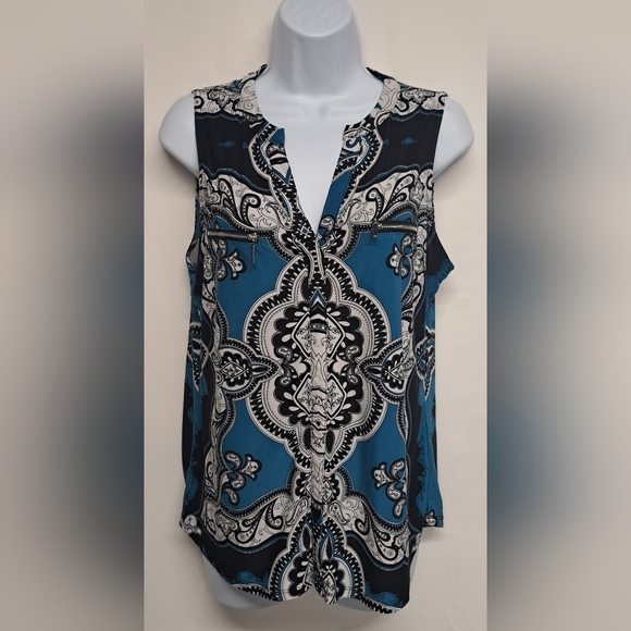 INC International Concepts Tops - I.N.C. Petites P/L Slinky Stretch Knit Top Sleeveless Pullover Faux